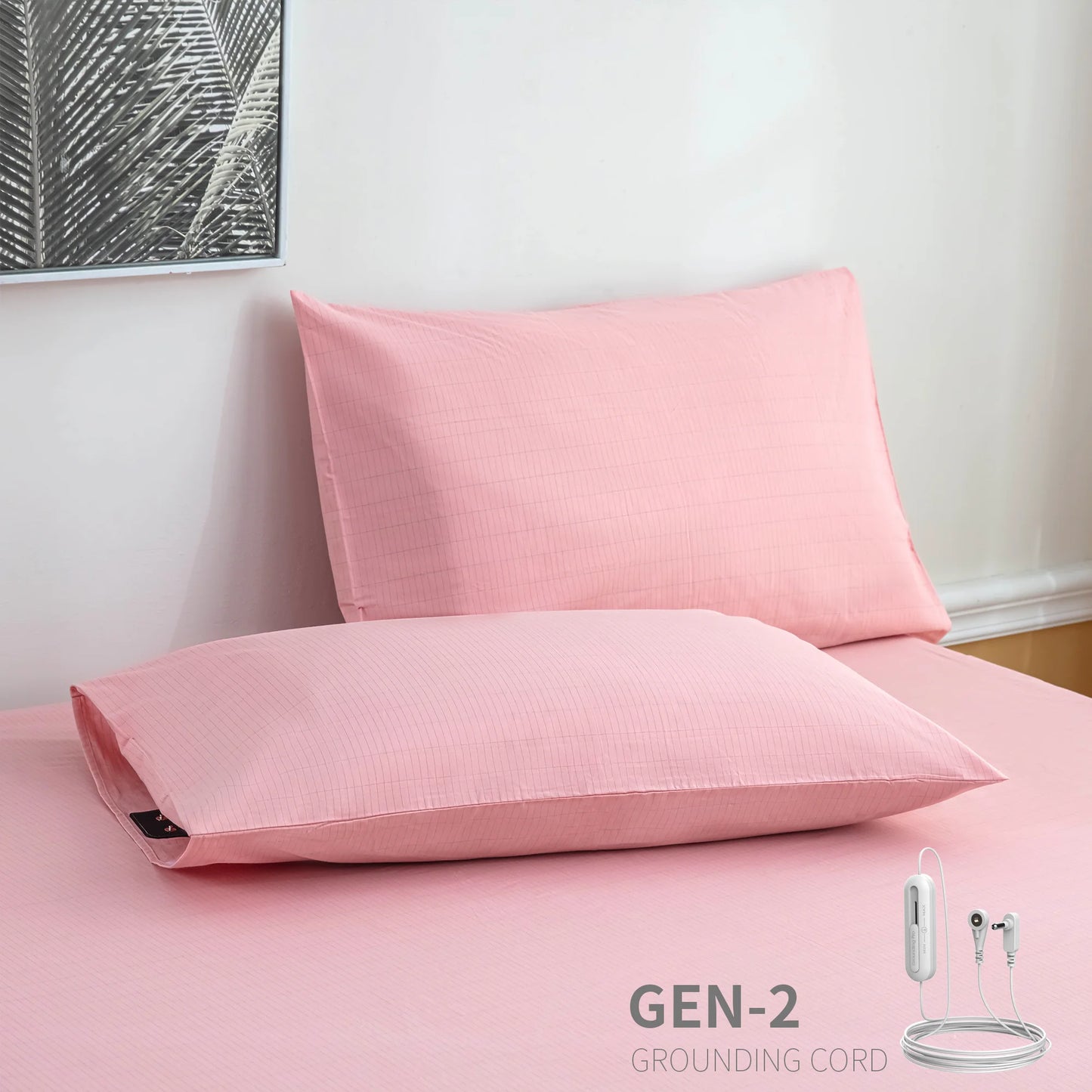 High Quality 95 Cotton and 5 Silver Earthing Pillowcase with Grounding Cord for Body