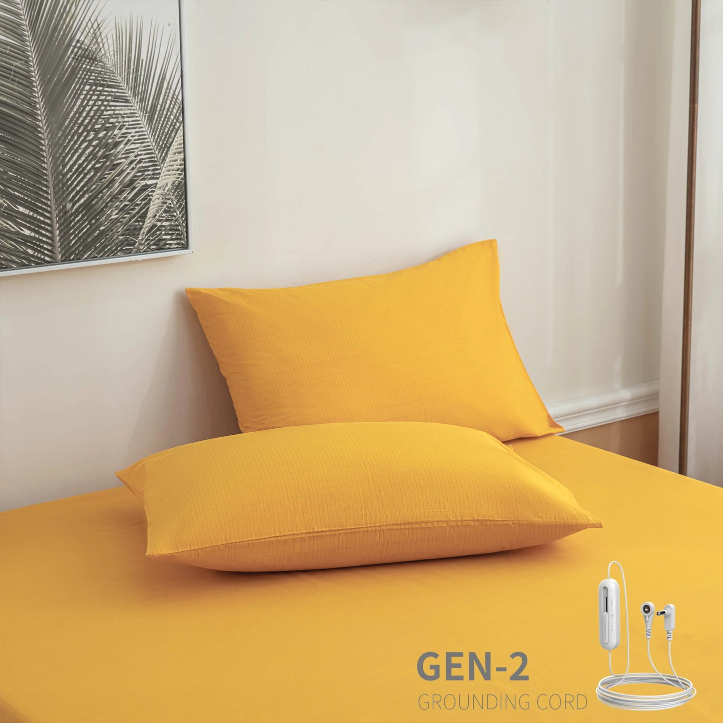 High Quality 95 Cotton and 5 Silver Earthing Pillowcase with Grounding Cord for Body