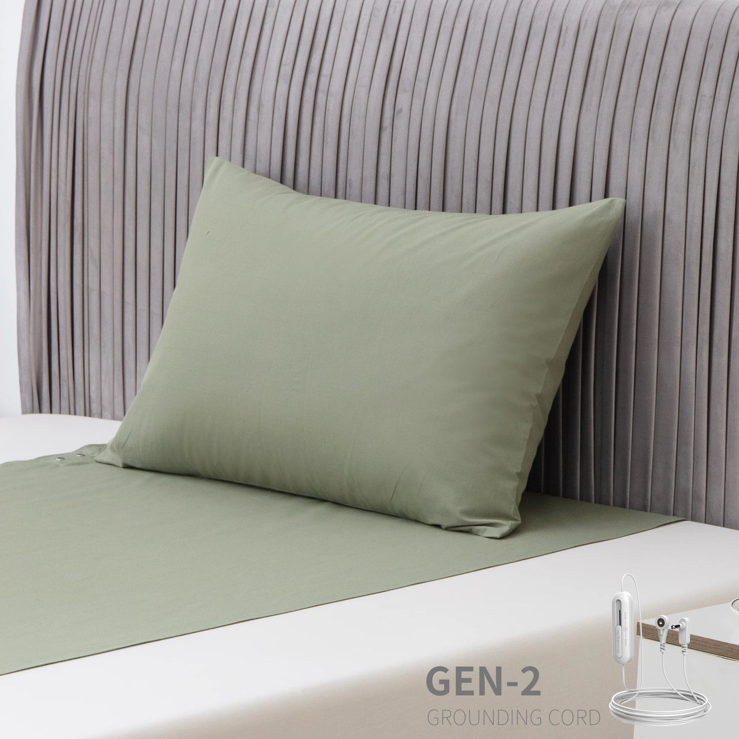 High Quality 95 Cotton and 5 Silver Earthing Pillowcase with Grounding Cord for Body