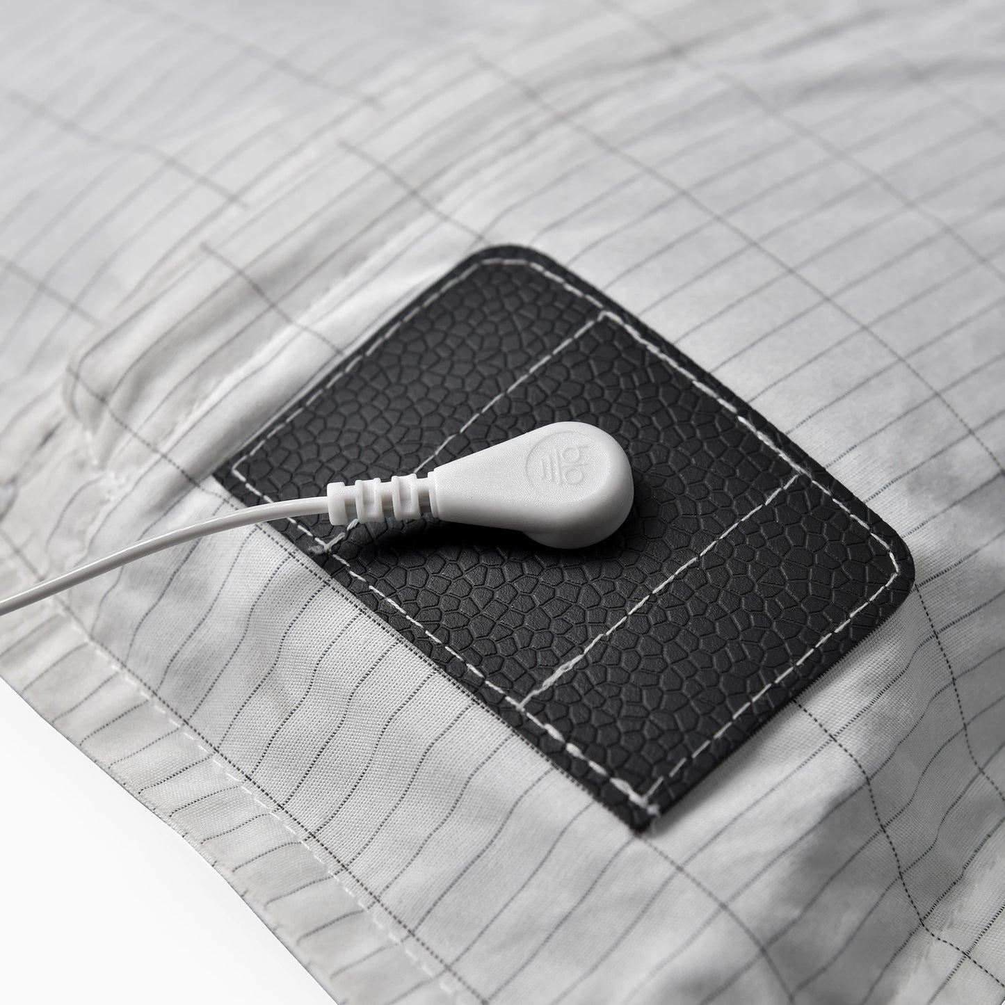 Grounding pillow case with conductive silver fiber Organic Cotton Earthing Pillow case for Better Sleep Natural Health