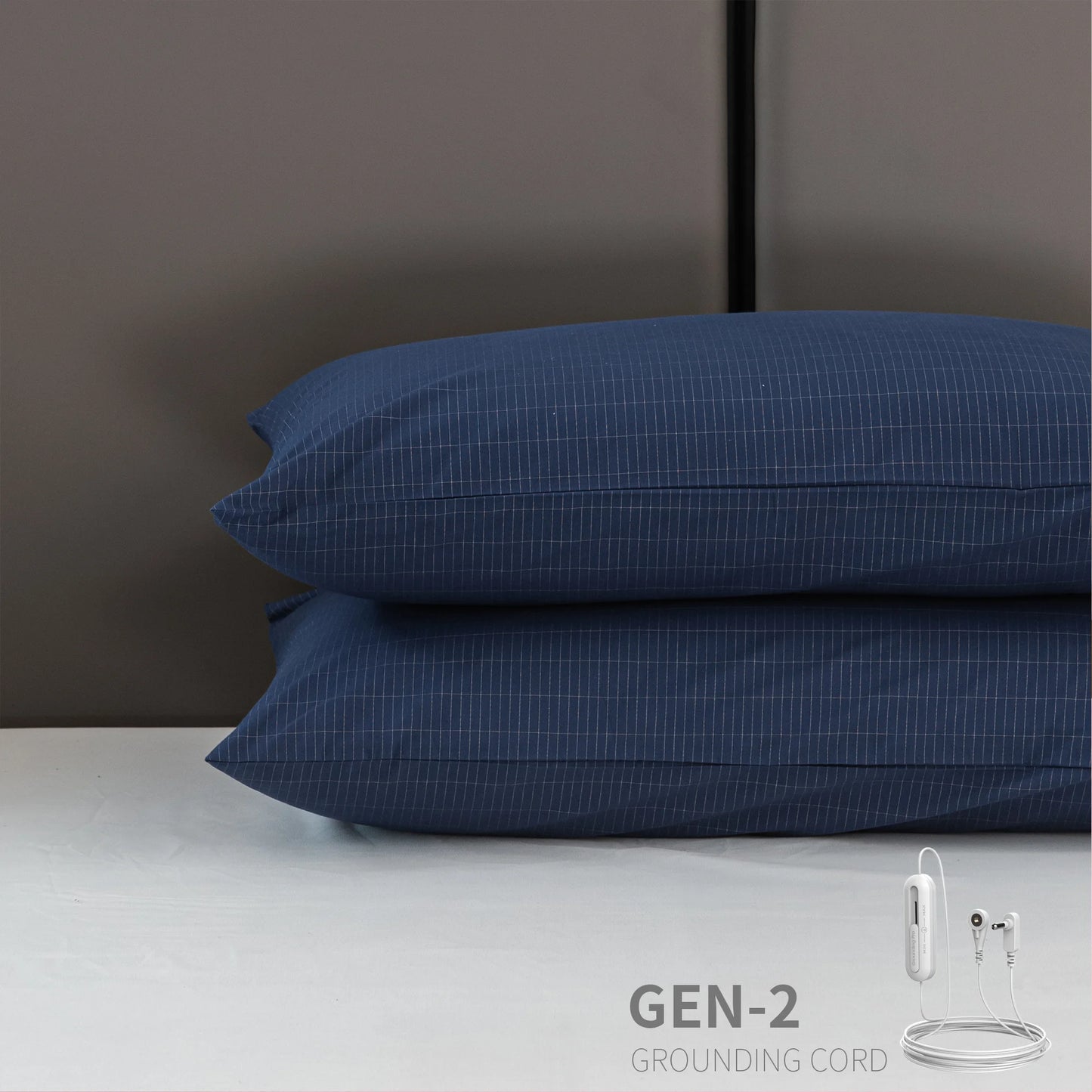High Quality 95 Cotton and 5 Silver Earthing Pillowcase with Grounding Cord for Body