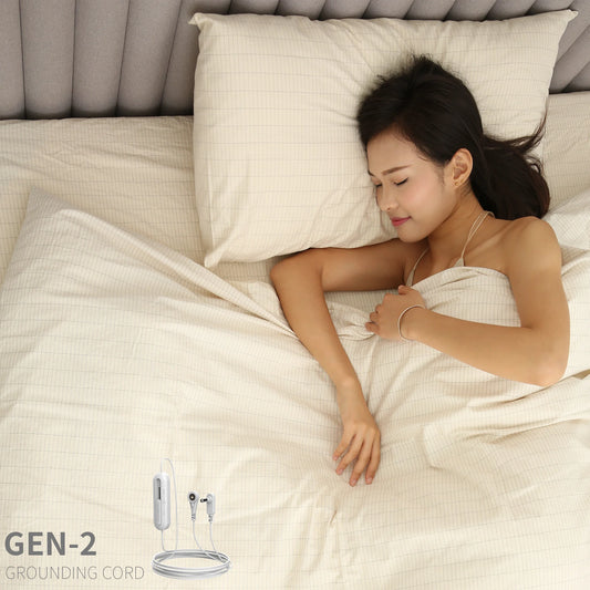 High Quality 95 Cotton and 5 Silver Earthing Pillowcase with Grounding Cord for Body