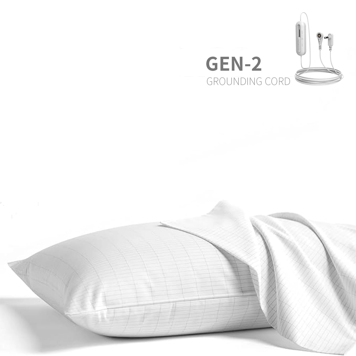 High Quality 95 Cotton and 5 Silver Earthing Pillowcase with Grounding Cord for Body