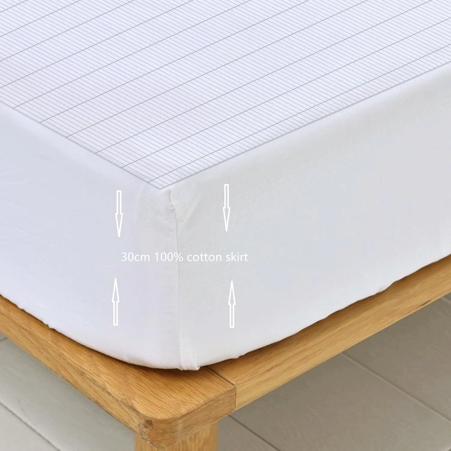 Earthing 138*190*30cm fitted sheet Organic cotton with Conductive silver fiber Grounding bed sheet for Nature Wellness