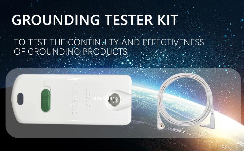 Grounding tester with 15ft cord for Grounding Mats, Sheets, Earthing Fitted sheets, Pads, Blankets, Pillow cases