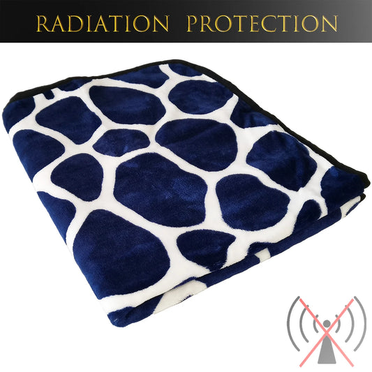 EMF Protection Blanket with Silver Fiber Fabric Antibacterial Block RFID/EMI/RF Radiation Shielding Thermal Cover