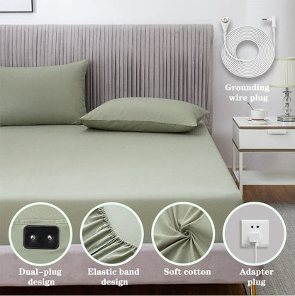 Grounding Antimicrobial Fabric cotton silver sheet elastic band fitted bed sheet King(198*203cm(78"x80") no include pillow cases