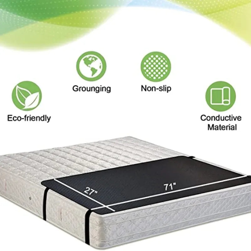Grounding Leather Mattress Grounding sleep mat Conductive Leather Earthing mattress pad for Better Sleep Reduce Stress