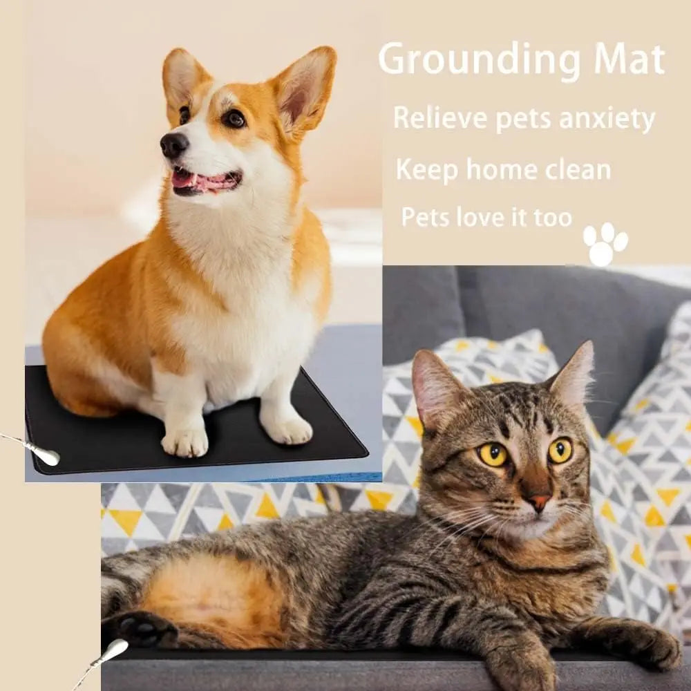 Grounding 40*60cm Rubber Leather mat Earthing sleep mat computer mouse pad Grounding desk mat for Better sleep health