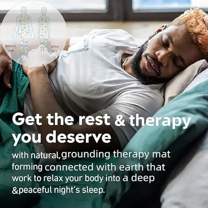 Grounding Leather Mattress Grounding sleep mat Conductive Leather Earthing mattress pad for Better Sleep Reduce Stress