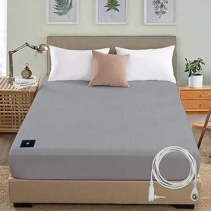 Earthing 138*190*30cm fitted sheet Organic cotton with Conductive silver fiber Grounding bed sheet for Nature Wellness