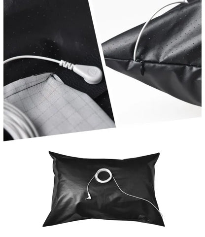 Grounding bed Leather Conductive Pillow Case Earthing pillow case conductive breathable leather mat for Better sleep