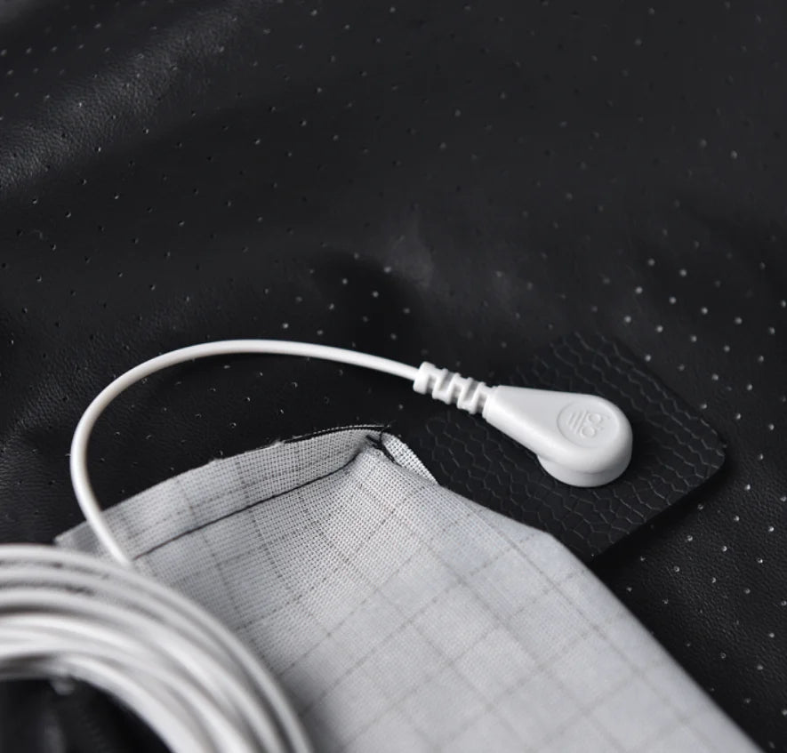Grounding bed Leather Conductive Pillow Case Earthing pillow case conductive breathable leather mat for Better sleep