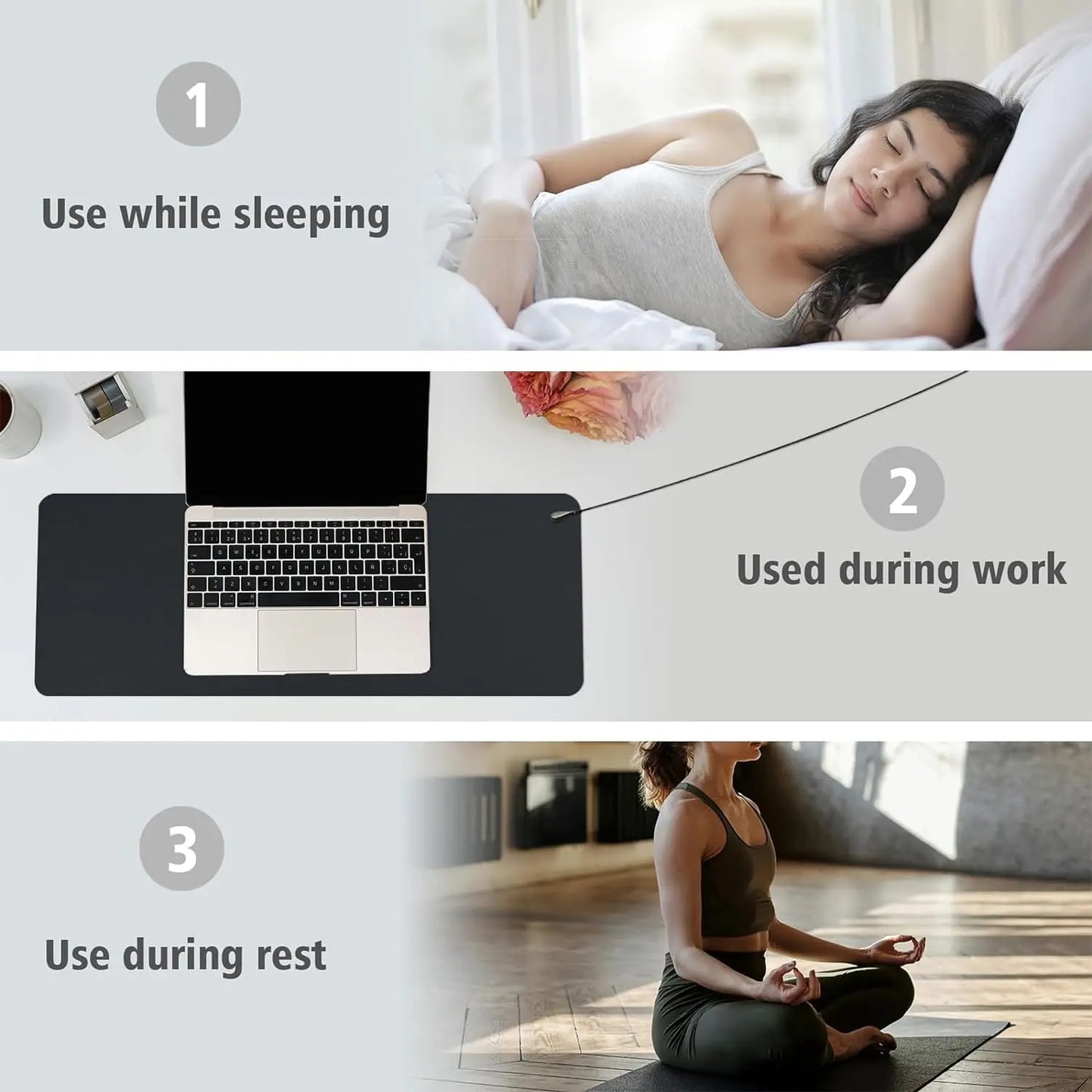 Earthing 40*60cm SBR Sponge Mouse mat Grounding sleep mat conductive leather foot mat desk mat for Better healthy