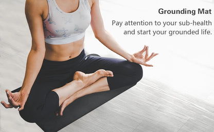 Earthing 40*60cm SBR Sponge Mouse mat Grounding sleep mat conductive leather foot mat desk mat for Better healthy