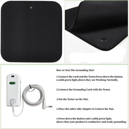Grounding tester with 15ft cord for Grounding Mats, Sheets, Earthing Fitted sheets, Pads, Blankets, Pillow cases
