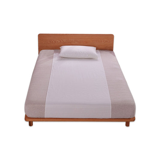 EARTHING  Flat Sheet Half Bed Sheet Silver Antimicrobial Conductive Grounding Organic Cotton with Connection Cord