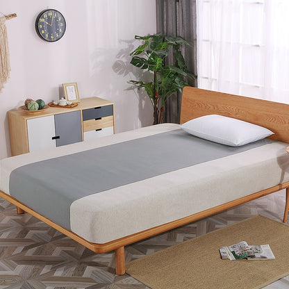 EARTHING Bed Sheet Half Sheet with Silver Antimicrobial Fabric Conductive With Grounding Cord