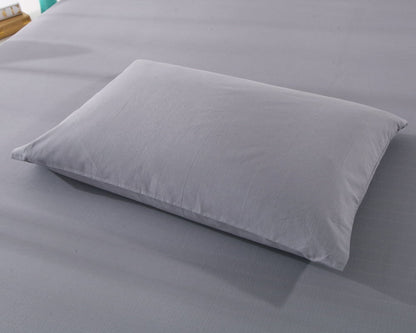 Conductive Pillow Case EMF Protection Silver Conductive with Grounding Connection Cord Organic Cotton 1 PC