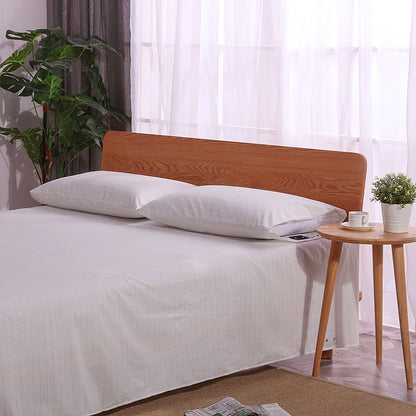 Earthing Flat Sheet White Color Nature Cotton Pure Silver Grounding for Better Sleep