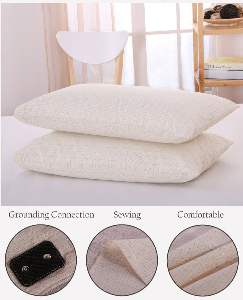 Earthing Pillow Case Silver Yard Radiation Protection